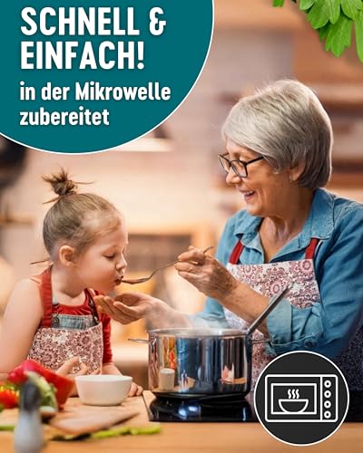 DREISTERN Huhn Süß-Sauer 280g I Mit Ananas & Reis I Herzhaftes Fertiggericht in Mikrowellenschale I Lange Haltbarkeit dank natürlicher Konservierung I Hausmacher Qualität