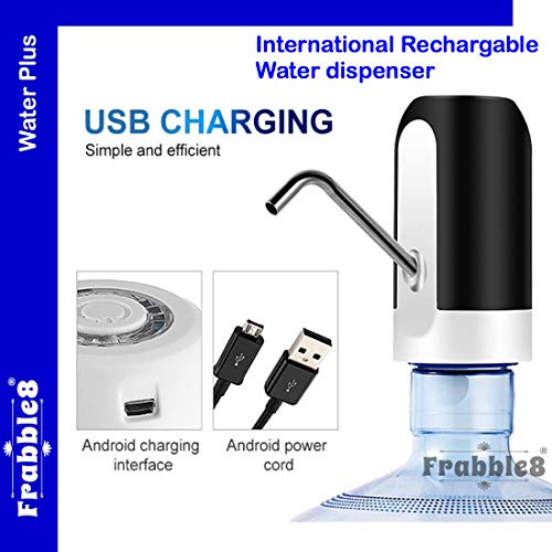 Frabble8 Automatic Wireless Water Can Dispenser Pump with Rechargeable Battery for 20 Litre Bottle Bisleri