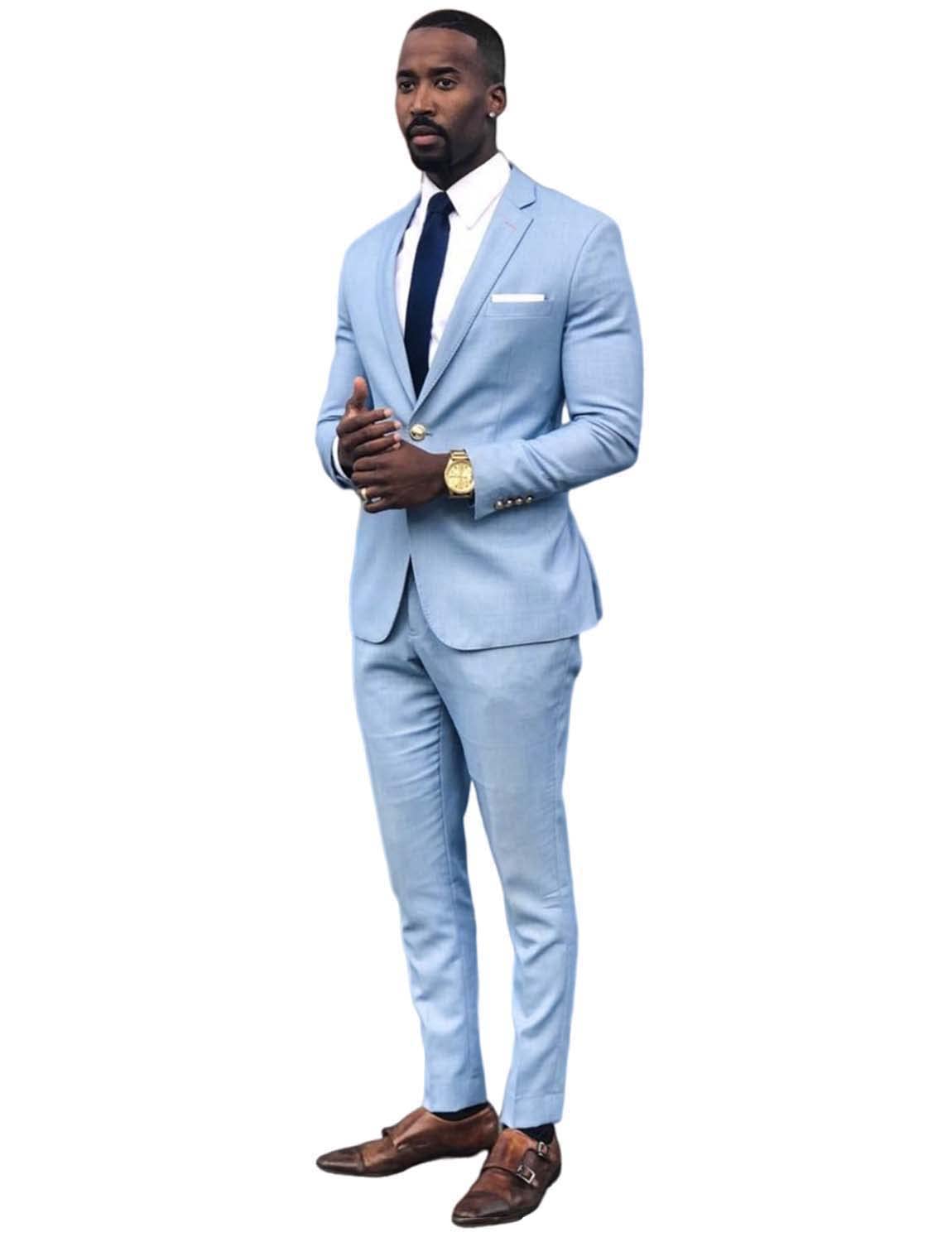 Uomo Abito da Sposa Sposo Notch Risvolto Giacca e Pantaloni per Le Imprese