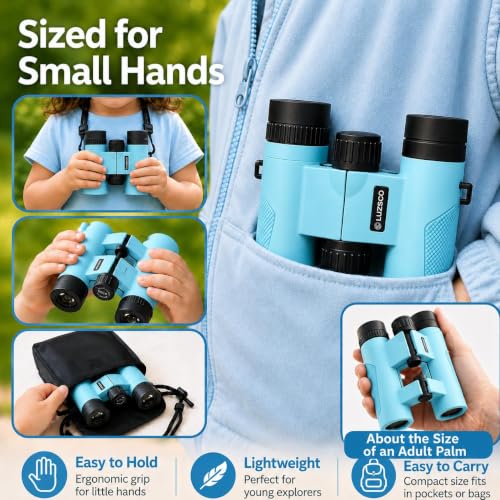 Binoculares para niños 10x25 azul miniatura 6