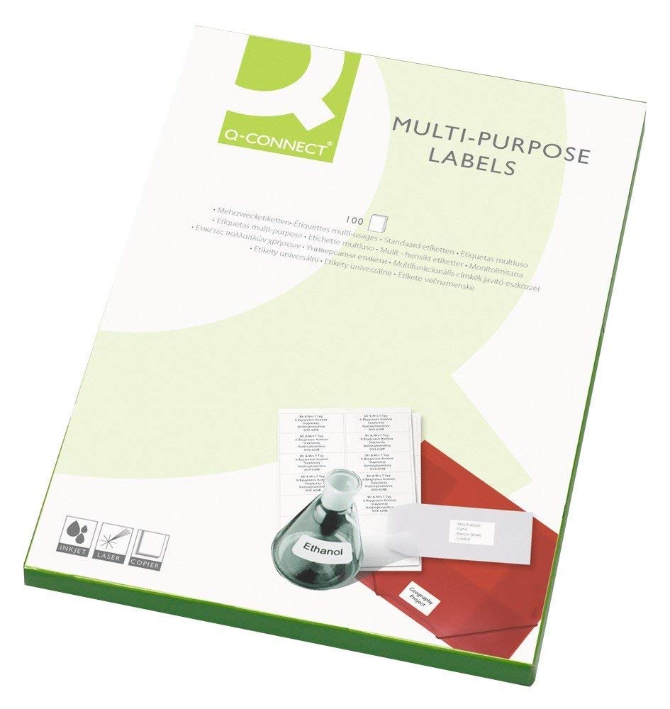 3 X Multifunction Labels, 199.6 x 143.5 mm, 2 x A4 Sheet, White, Pack of 100