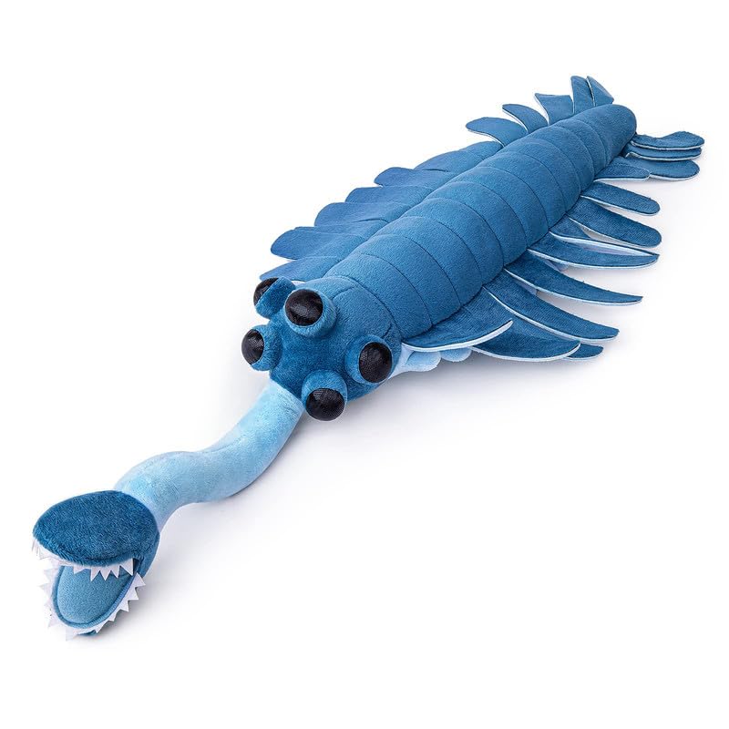 Realistic 25" Opabinia Regalis Plush Toy - Cambrian Sea Creature for Kids