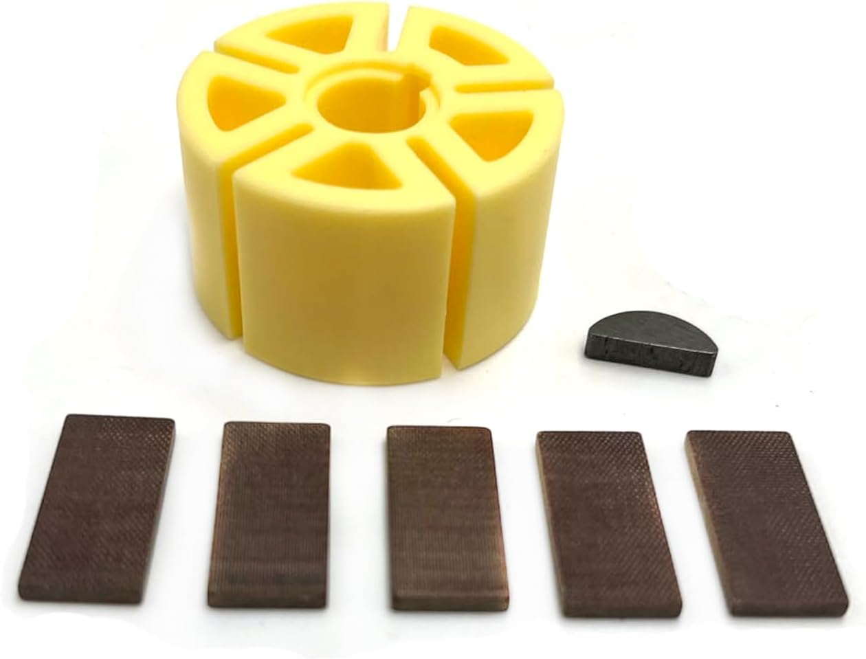 AVA0709 Air Random Orbital Sander 5 inch Spare Parts Random Orbital Sander Rotor Vanes Key Set AVA0709