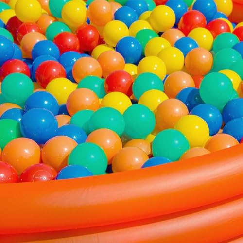 Martom Bunte Bälle für Bällebad 7/6cm Babybälle Plastikbälle Baby Spielbälle 100-2000 Stuck (6cm, 100, Stück)