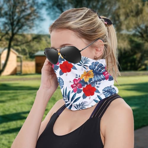 Floral Pattern Cooling Neck Gaiter Face Mask Lightweight Sun Protection Bandana Multifunctional Outdoor Headwear3