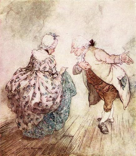 Lienzo de Canto di Natale por Arthur Rackham decoración clásica de 60x90cm