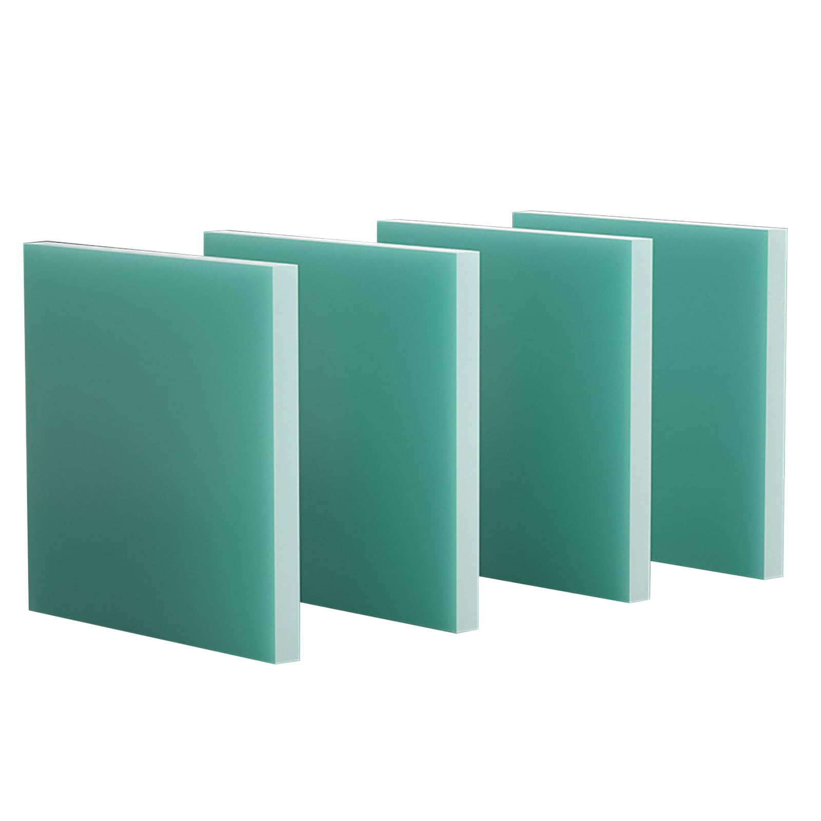 CXGBQSJ 4Pcs Fiberglass Board FR4 Sheet 50x100mm High Strength Epoxy Laminate Insulation Panel for Electrical and Industrial Applications CNC Machining Material,0.5mm