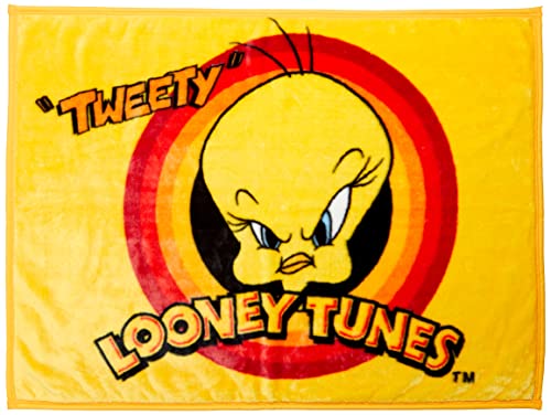 丸眞 ひざ掛け ルーニー・テューンズ トゥイーティー ファンキートゥイーティー ブランケット H70×W100cm かわいい ふわふわ おしゃれ 防寒グッズ4105009700