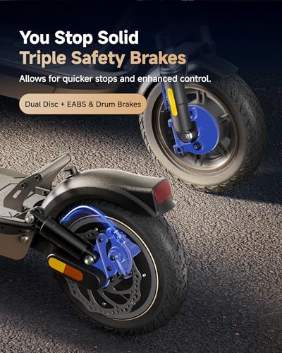 Image of ECOROAD Electric Scooter for Adults, 750W Motor & 25 MPH & 30-35 Miles Long Range, 8.5&10 inch Tires with Dual Suspension, Foldable Commuting E Scooter with App Control