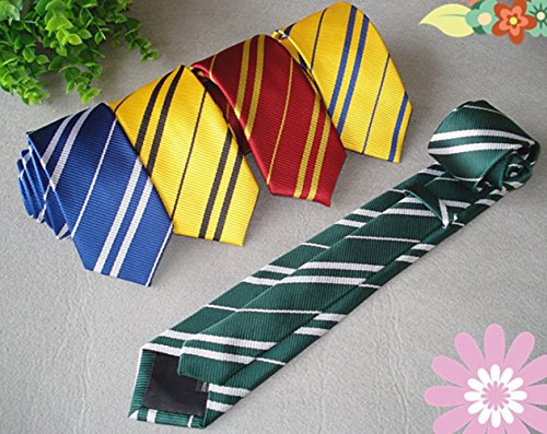 Tie Costume Striped Necktie Halloween Cosplay Party Supplies Accessories For Kids And Adults (Yellow) #TOP1