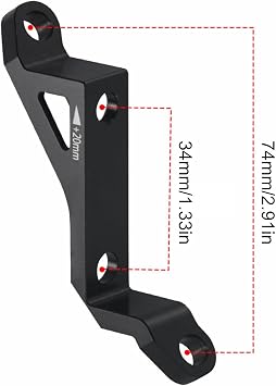 Disc Brake Adapter, Disc Brake Caliper Mount Adapter | Bicycle Disc Brake Conversion Mount Adapter, Aluminum Alloy Lightweight Mount & Adapter for Mountain Bike Brake Conversion
