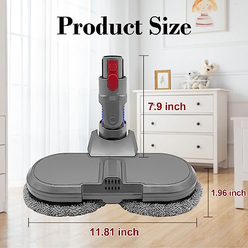 Image of Electric Cleaner Head Compatible with Dyson V7 / V8 / V10 / V11 Stick Vacuum Sweeping Machine Wet and Dry Dual-use Suction headadaptation Cordless Vacuum Cleaner Attachment