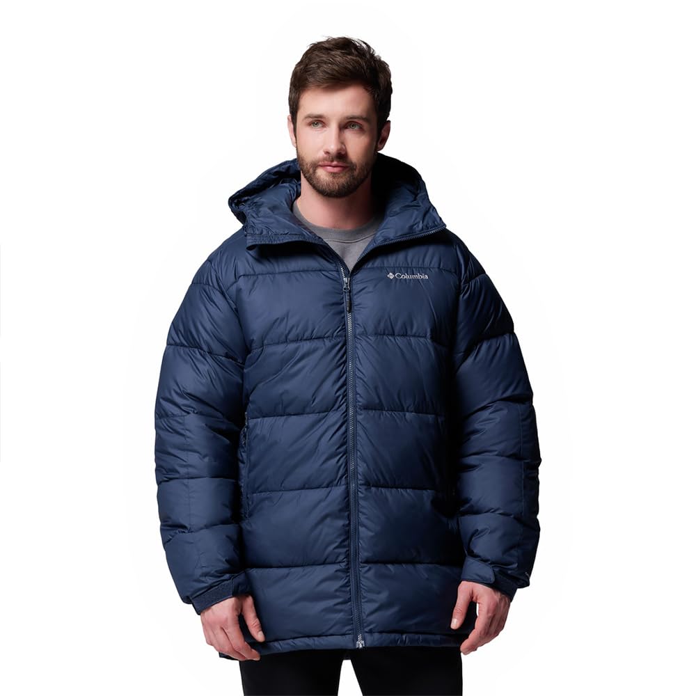 Columbia Men's Pike Lake Parka, Puffer Jacket, Collegiate Navy, XL