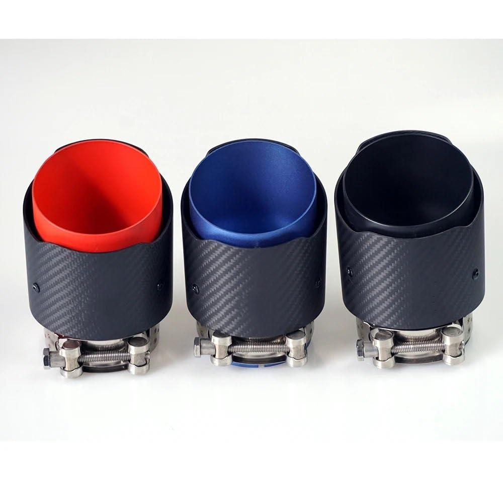 końcówka wydechu 1 sztuka Carbon Exhaust Tips For Mazda CX-5 CX-4 CX-3 for Axela for Pipe Modified Decorative Tail Tip układ wydechowy samochodowy(SILIVER)