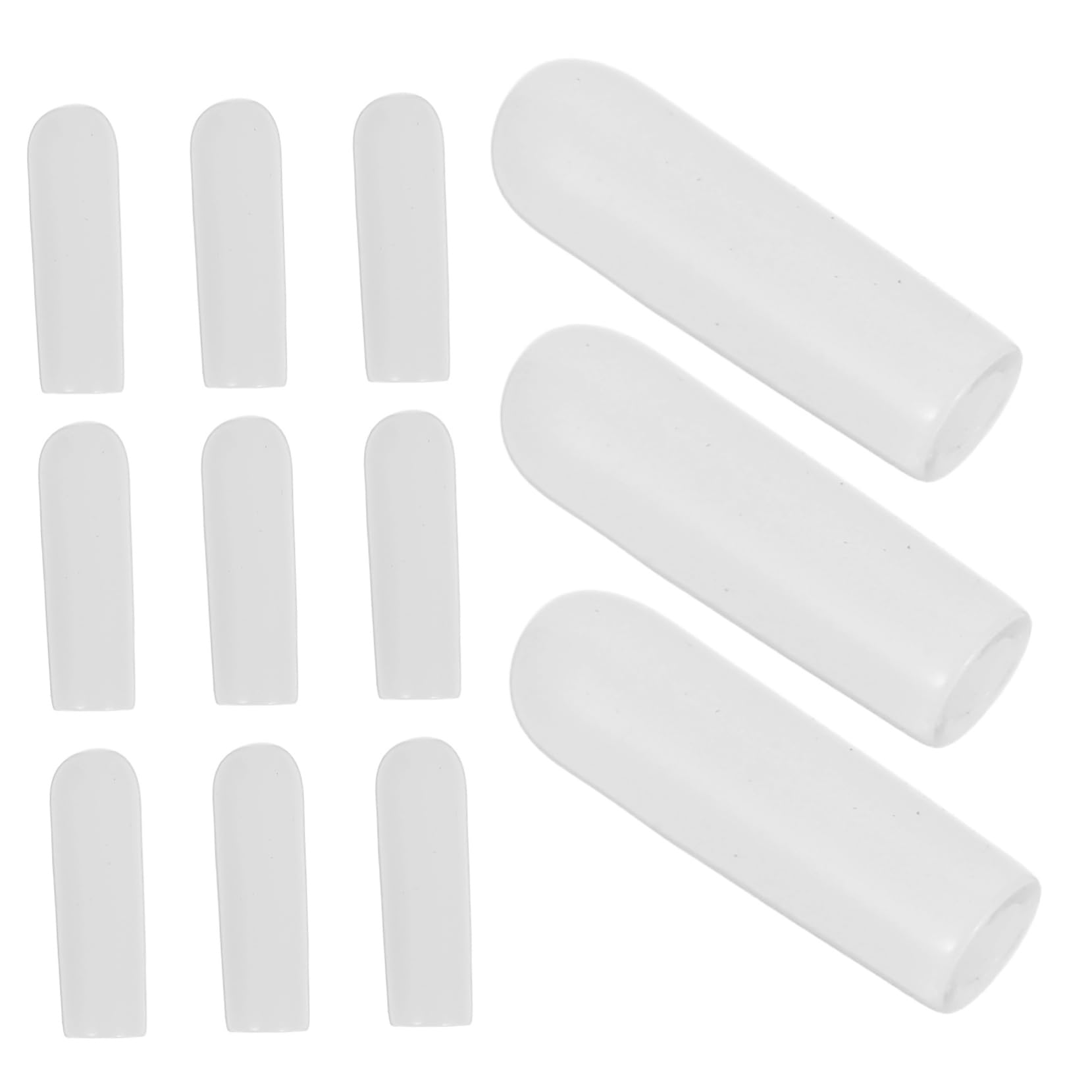 PRETYZOOM 500pcs Rubber End Caps for Clothing Rack Thread Protection Hanger Tip Covers for Secure Hanging Closets Bedrooms and Laundry Rooms