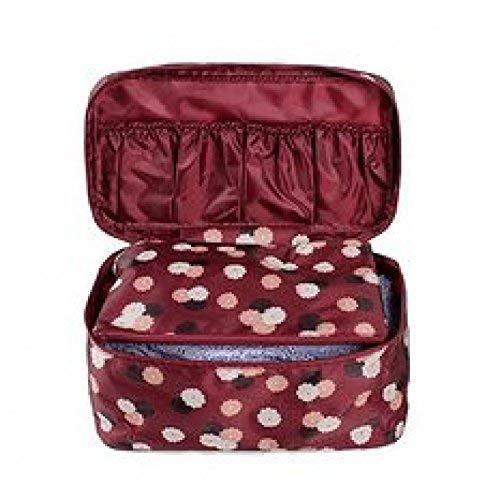 AMTRIXPortable Multifunction Waterproof Travel Underwear Storage Bag Travel Lingerie Pouch Undergarments, Large Bra, Socks Cosmetic and Innerwear Toiletry Organizer(Multi Color), Multicolor, 01