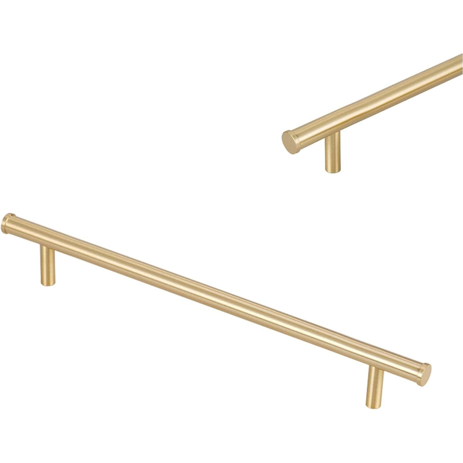 Poignées en laiton brossé de 224mm pour sublimer vos meubles de cuisine