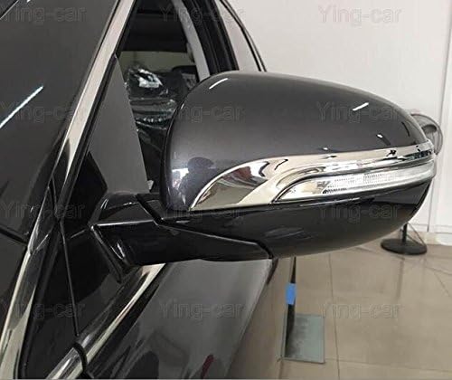 2pcs Chrome Rearview Side Mirror Cover Trim Strip Emblems Compatible for Kia Sorento 2015 2016 2017 2018 2019