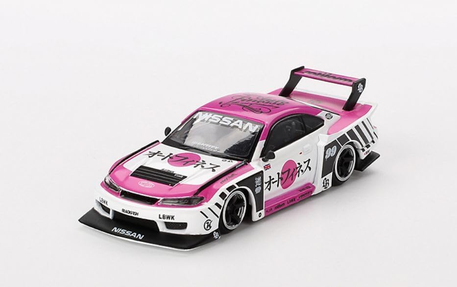Diecast Model Car Compatible for Mini GT 1:64 Nissan LB-Super Silhouette S15 Silvia Auto Finesse SEMA 2023 Die-cast MGT00781