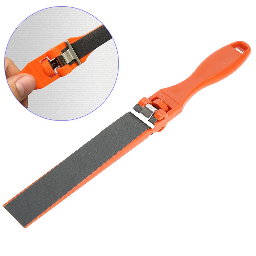 2 Bâtons à Papier De Verre Manuels - Pour Polissage Bijoux, Modelage - Longueur 27cm - Poignée Orange