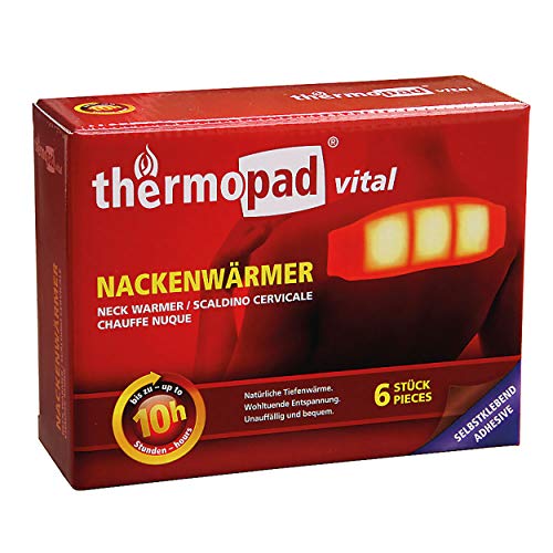 Thermopad Nackenwärmer Calentador de Cuello, Unisex Adulto, Negro, Talla única