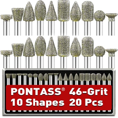 💕【Lima Rotativa a Grana Grossa Selezionata al 100%】 Realizzata con grana di alta qualità, questa lima rotativa diamantata è spessa, resistente, resistente all'usura ed estremamente dura. La grana 46 rimuove rapidamente il materiale in eccesso, rendendola ideale per la sgrossatura e migliorando la produttività. È uno strumento ideale per molare, forare, tagliare, incidere e altro ancora.