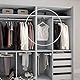 Emuca 7085325 Garderobenauszug für Kleiderschrank, Länge 350mm