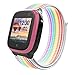 Kuaguozhe Kinder Armbänder kompatibel mit Xplora X5 / XGO 2 Armband, Xplora Kids Smartwatch Weich Sport Nylon Verstellbare Ersatzbänder für Xplora X5 Play / Xgo2, Mädchen Jungen Geschenk,Regenbogen