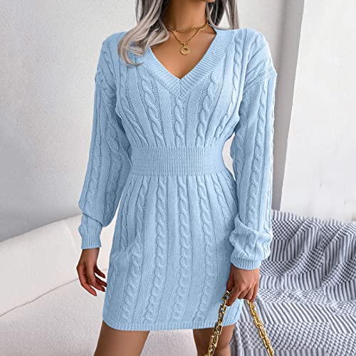 Robe pull col en V pour sublimer votre silhouette