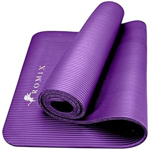 ROMIX Yoga Mat, 15 MM Thick Foam Exercise Mat, (180x60cm) Non Slip Gym Mat with Carry Bag and Strap, Workout Mat Ideal Yoga Mats for Women Men Pilates Gymnastics Meditation Home and Outdoor Fitness