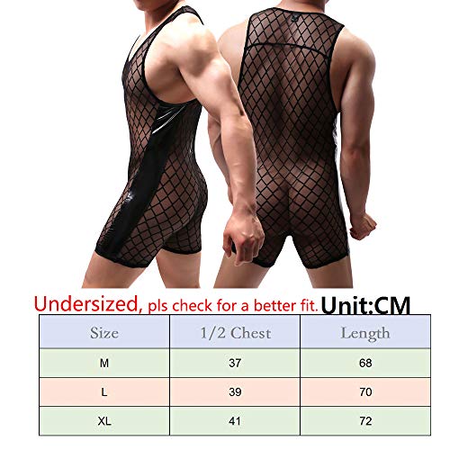 YUFEIDA Mens Suspenders Wrestling Singlet Leotard Thong Bodysuit Jumpsuit Briefs Swimwear2