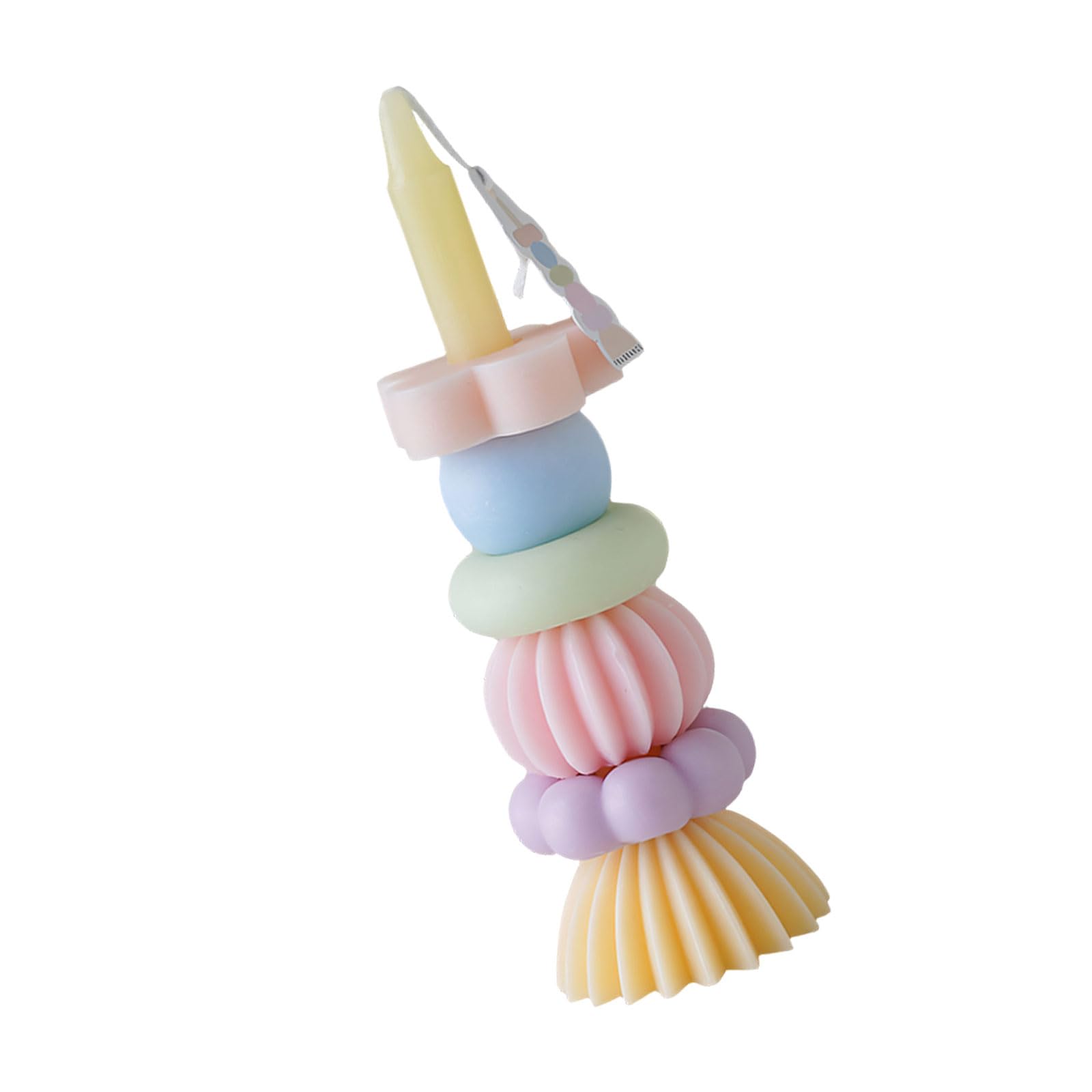 YROHGKPN Unique Rainbow Stacking Design Scented Natural Soybean Waxes Aromatherapies Relaxation Home Decoration Soybean Waxes Aromatherapies Gift