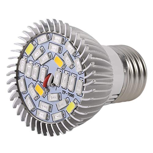 Jessicadaphne LED Plant Grow Light Full Spectrum 8/28W E27 Plant Growing Lamp Hydroponics For Indoor Greenhouse Flower Grow Box