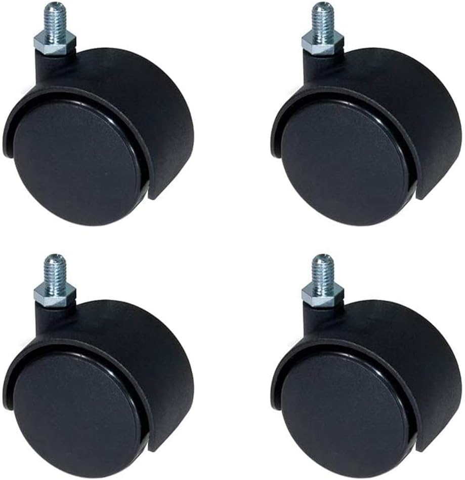 Set 4 Ruote Gemellate Con Perno M10 - Diametro 40mm - Per Mobili E Cassapanche - Carico 20kg A Ruota - Foto 9