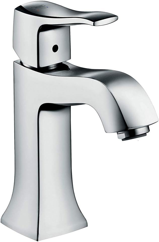 hansgrohe Metris Classic basin mixer tap 100 with pop up waste, chrome 31075000