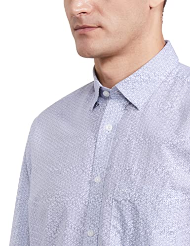 Image of Colorplus Men's Pure Cotton Print Pattern Tailored Fit Spread Collar Full Sleeve Casual Shirt