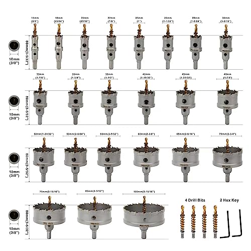 Dashap 27-Piece Carbide Hole Saw Kit