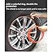 CashMuch Wheel Rim Protector for Car - Double Layer PVC Anti Collision Strip, Reversible Design with Adhesive Backing, 38