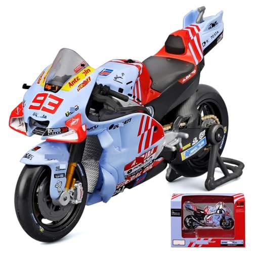 HTLNUZD 2024 1/18 GP23#93 Motocicleta Miniatura Aleación