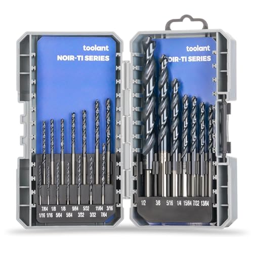 toolant Metal Drill Bit Set for Steel (Pro), Titanium...
