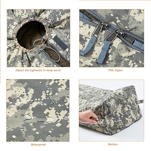 Image of MT Military Army Force Defence 4 & Tropen Patrol Mummy Sleeping Bags with Bivy Cover Compression Sack, Modular Sleeping System 2.0 for Cold Weather,
