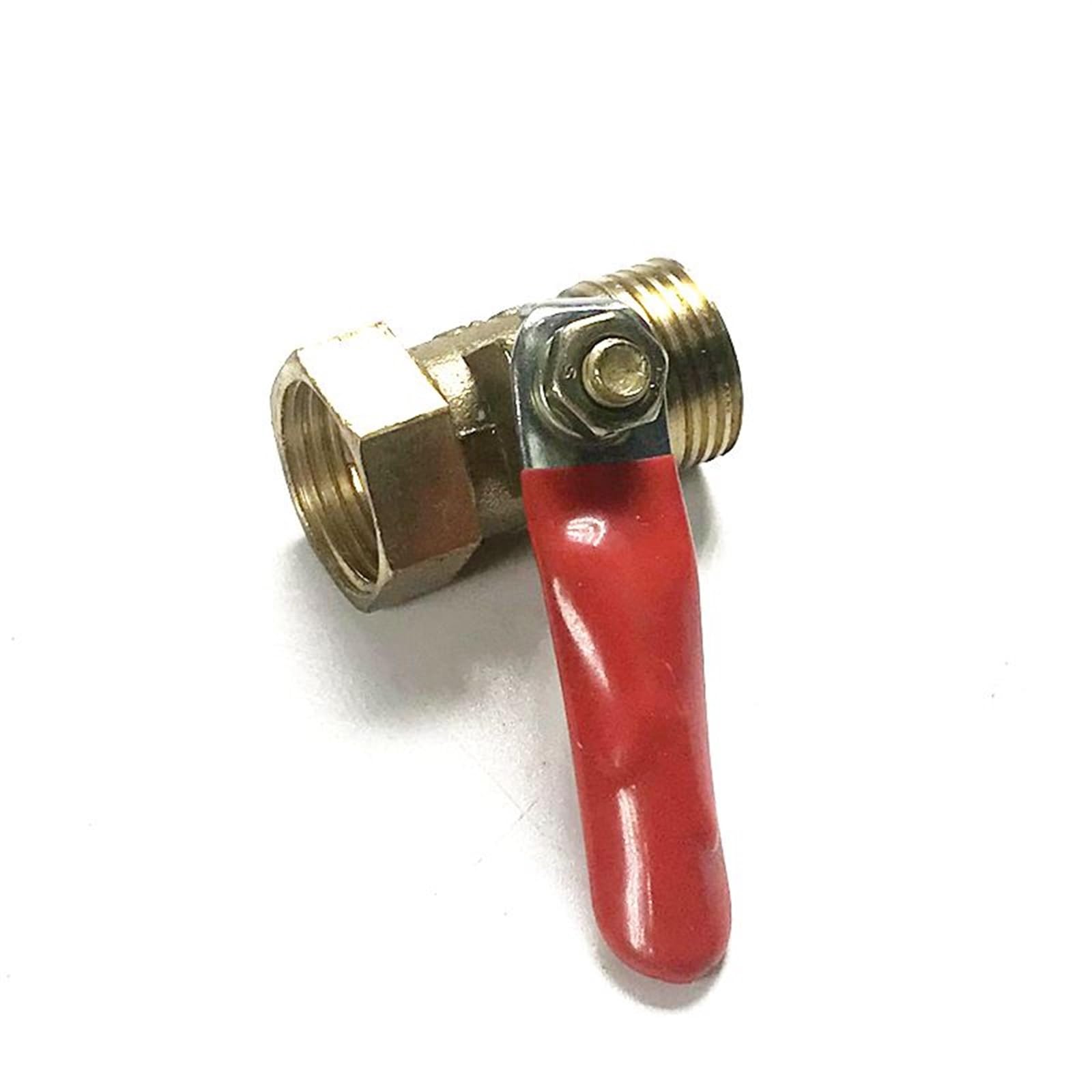 1 mosiężny zawór kulowy, 1/8", 1/4", 3/8", 1/2", złącze zaworu żeńskiego/męskiego, adapter łącznika do montażu rur miedzianych CZYC (0,25 cala)