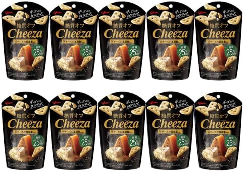 【1,776円(178円 / 袋)】江崎グリコ 糖質オフチーザ(ダブルチーズの黒胡椒仕立て)  36g×10袋