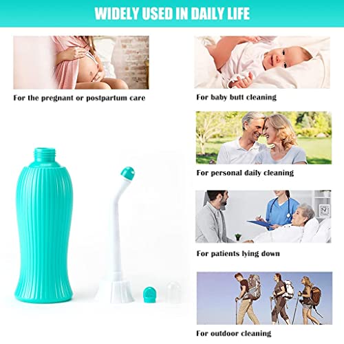 Image of RECLUSE Portable Handheld Bidet Jet Spray with 2 Nozzles for Personal Hygiene Care,Portable Bidet for Outdoor,Camping,Jet Spray Bottles for Toilet Travelling Accessories
