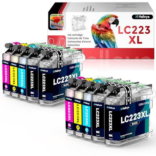 Halloya LC223 - Cartucho de tinta para Brother LC 223 223XL para Brother MFC-J4420DW MFC-J4620DW MFC-J5720DW MFC-J480DW MFC-J4625DW MFC-J5625DW MFC-J5620DW MFC-J5320DW DCP-J4120DW DCP-J562DW (10 Pack)