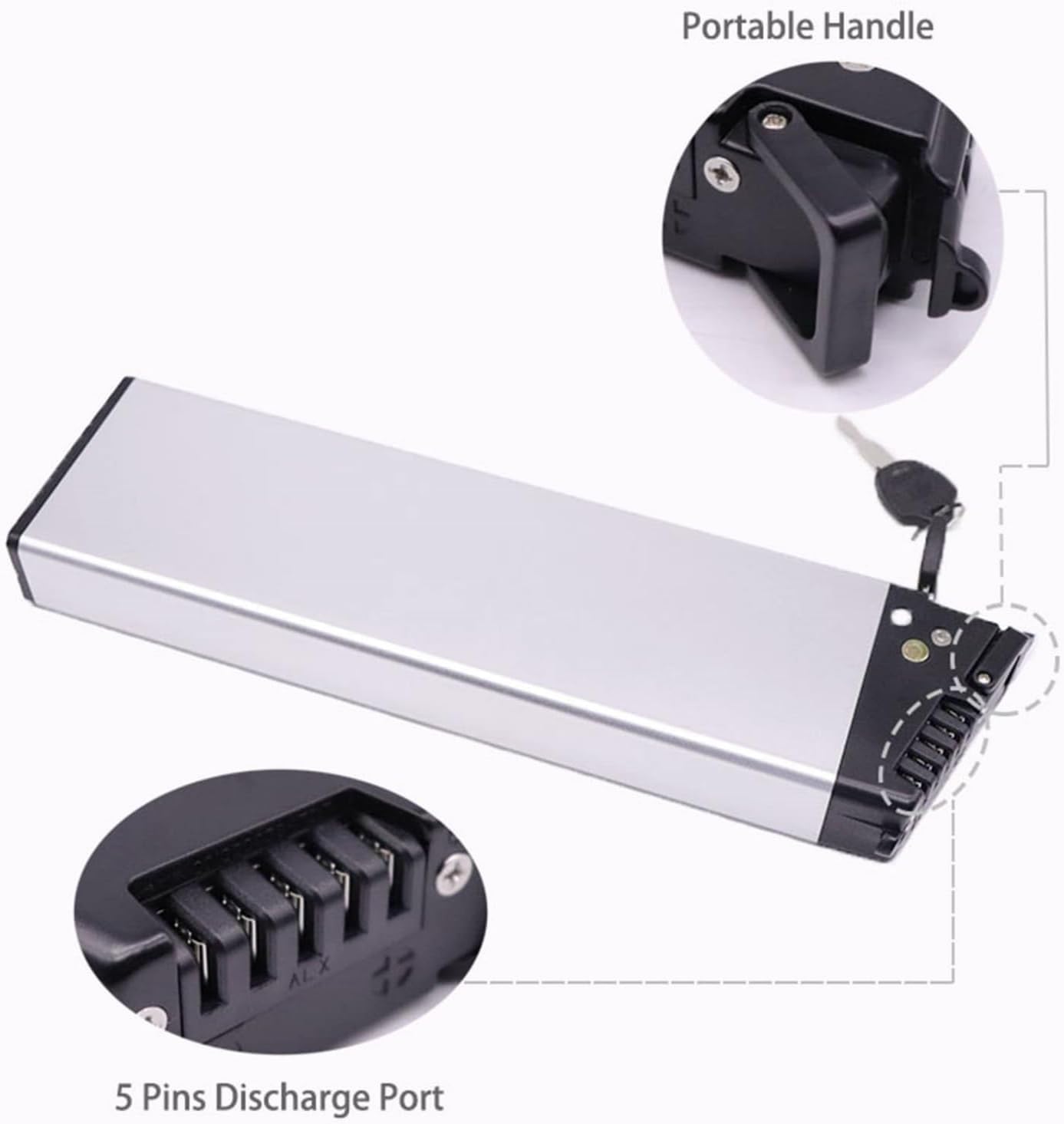 Akumulator rower elektryczny 36 V 10,4 AH/12AH, 48 V 9AH/10,5AH E-Bike Akumulator litowo-jonowy Płyta ochronna BMS do 500 W Składany E-Bike Motor