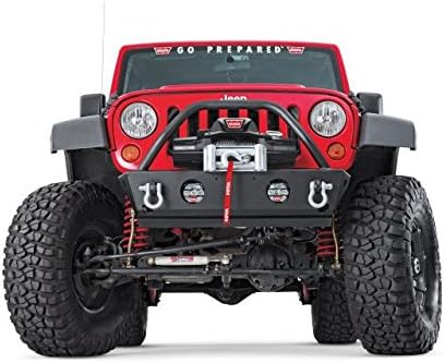 Warn ZEON 10-S Winch mounted on the front bumper of a white Nissan truck