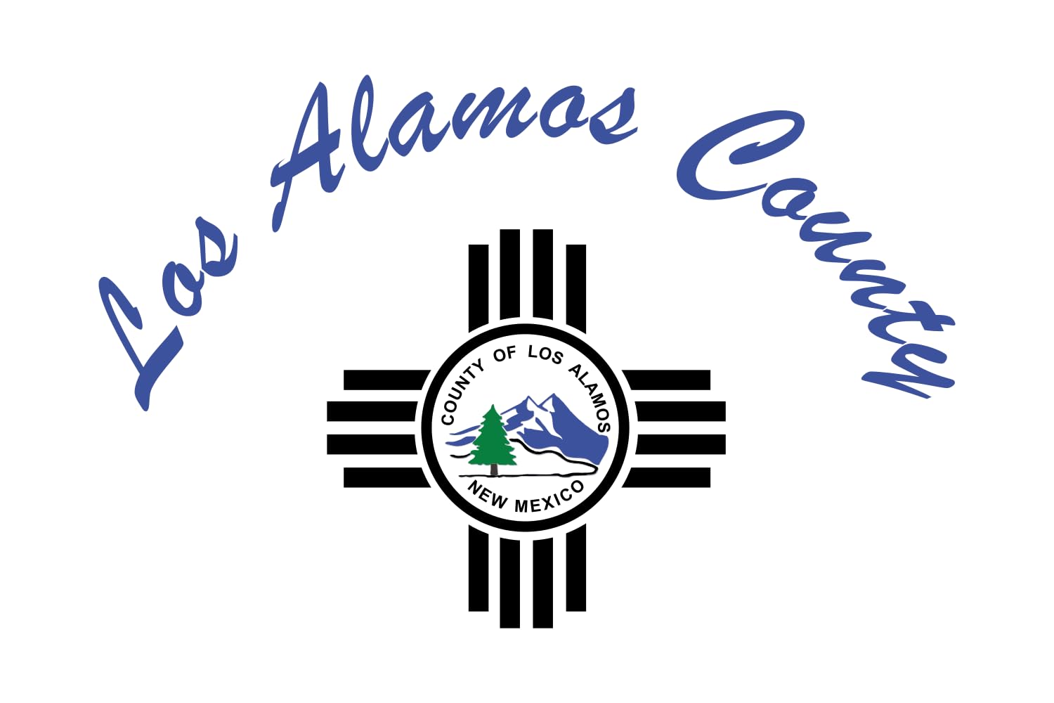 Drapeau Los Alamos County New Mexico grand format officiel pour mât de pavillon extérieur