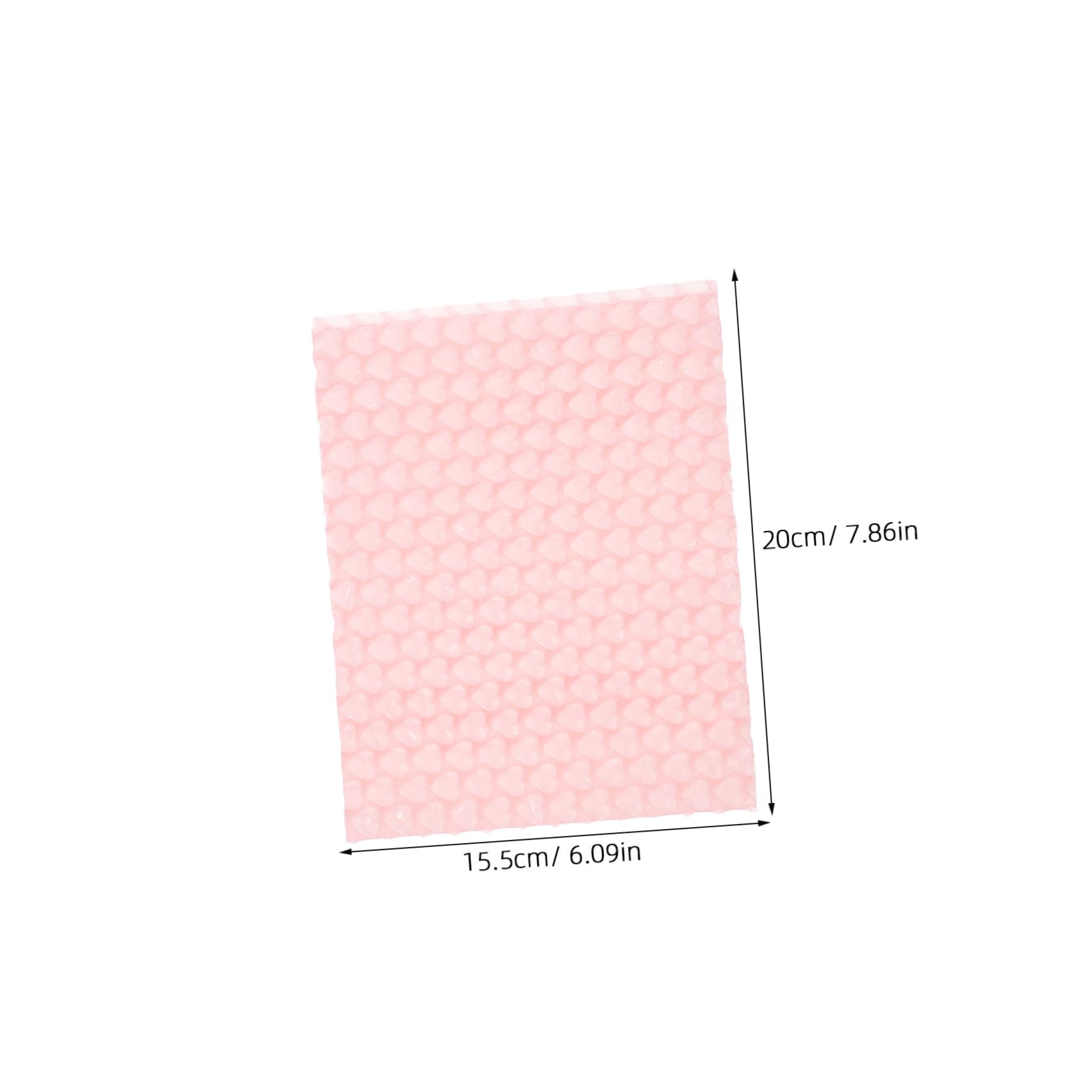 SOLUSTRE Flatable Protective Bag for Shiing 10pcs Pink Heart Bubble Mailers for Packaging Shipping