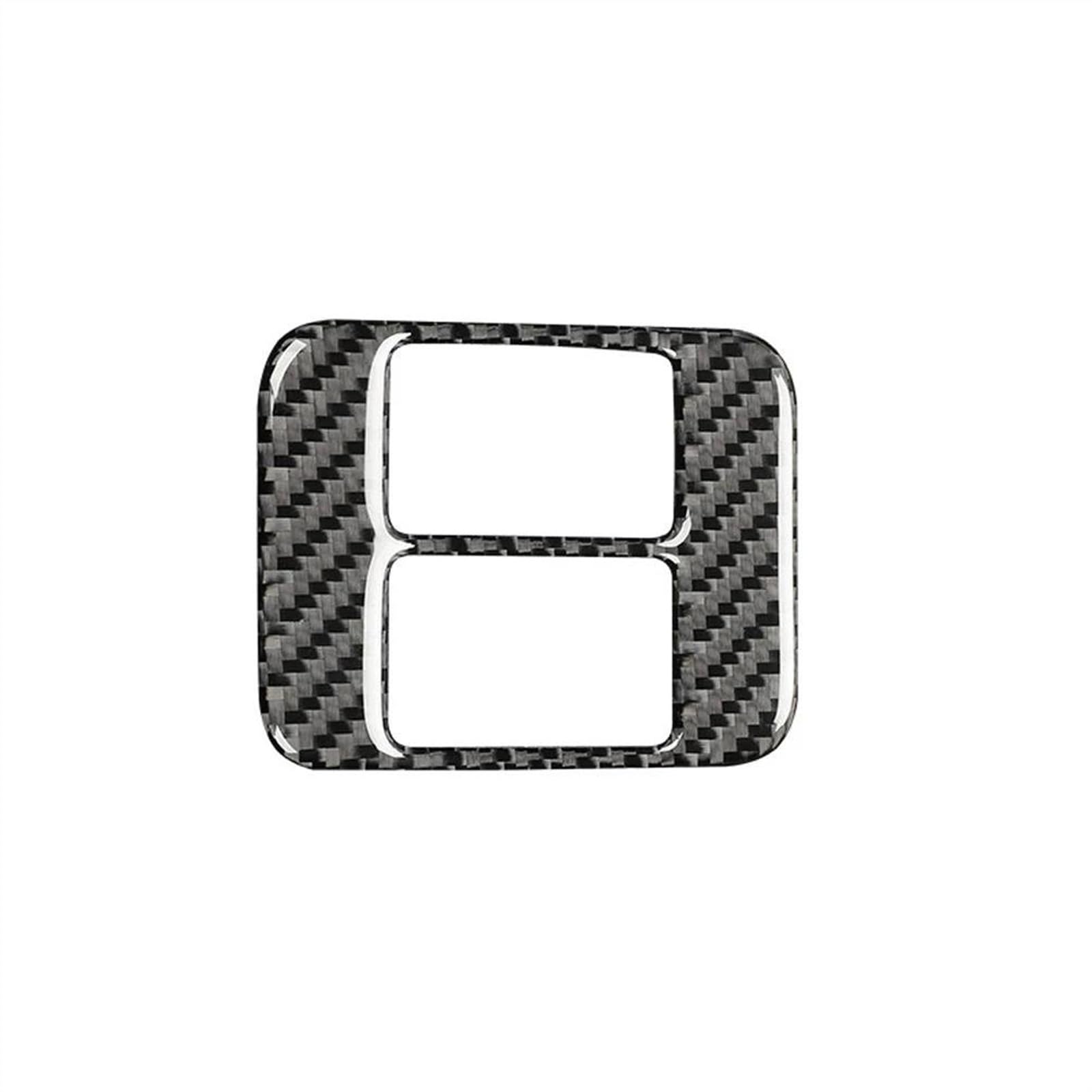 Car Modification Accessories Carbon Fiber Seat Heating Button Stickers Trim Cover For Subaru BRZ 2013-2019 stickers(B Black)